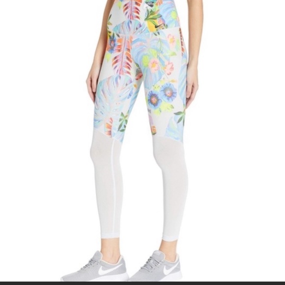 Nike Power Hyper Femme 7/8 Training Tights Medium Pure Platinum Ankle Leggings - Picture 3 of 16